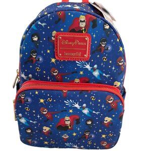 Disney Parks Loungefly The Incredibles AOP Mini Backpack New 2022